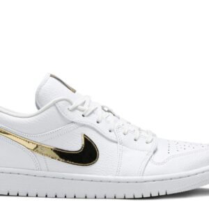 Air Jordan 1 Retro Low ‘White Metallic Gold’ Revered Footwear