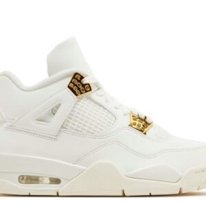 Wmns Air Jordan 4 Retro Metallic Gold Unfading Sneaker