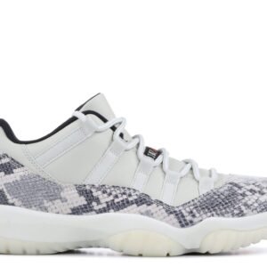 Air Jordan 11 Retro Low ‘Light Bone Snakeskin’ Unfading Sneaker