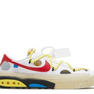 Nike Off-White x Blazer Low ‘White University Red’ Unfading Sneaker