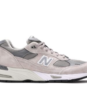 New Balance 991 Made In England Grey White Unfading Sneaker