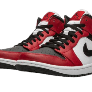 Jordan 1 Mid Chicago Black Toe 554724