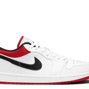 Air Jordan 1 Low ‘White University Red’ Revered Footwear